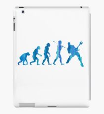 Entwicklung von Man Guitar Player Blau iPad-Hülle & Klebefolie