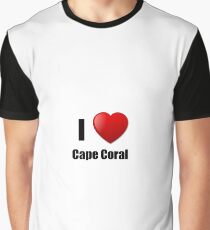 Cape Coral I Love City Lover Pride Funny Gift Idea Graphic T-Shirt
