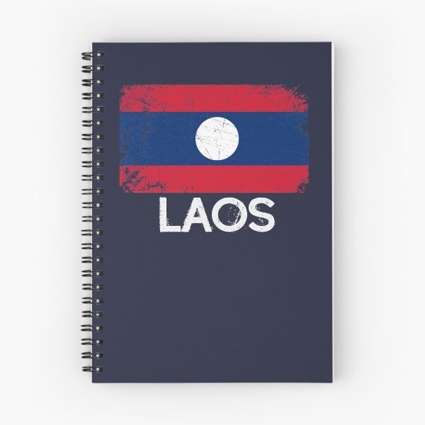Item preview, Lao Laotian Flag Design | Vintage Made In Laos Gift designed and sold by melsens.