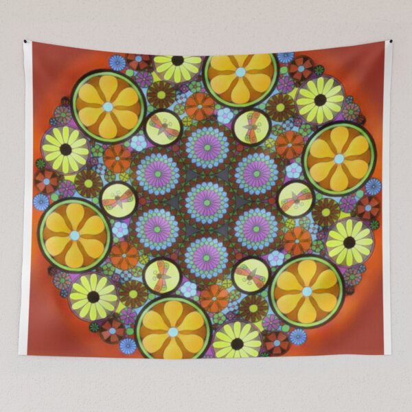 Item preview, Red Flower Mandala designed and sold by Cynthia  Soucy.