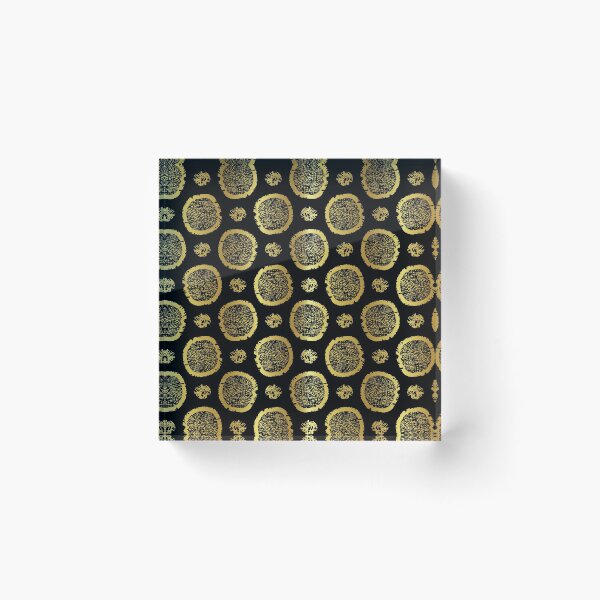 Item preview, Black on Gold Polka Dots Pattern Seamless Vector, Drawn Metallic Foil designed and sold by Limolida.
