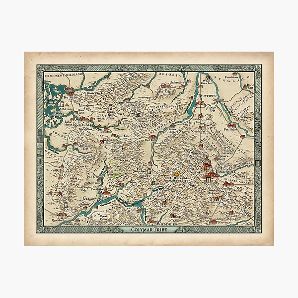 Lands of the Colymar Tribe and Surrounding Regions by Josephe Vandel Photographic Print