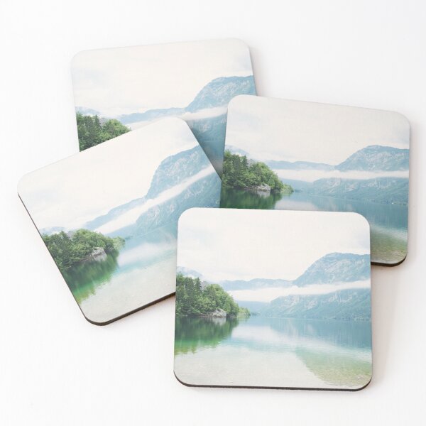 Item preview, Serene Lake Bohinj Mountain Landscape Photography designed and sold by JuneJournal.
