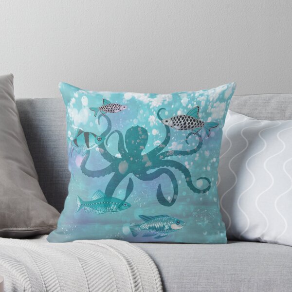 Item preview, Octopus and Fish  designed and sold by Judy Skowron.