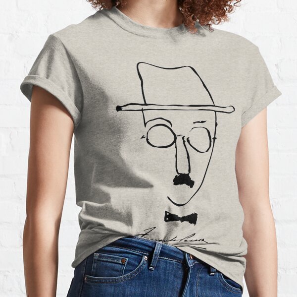 Vista previa del artículo con la obra «bosquejo de fernando pessoa», diseñado y vendido por geotasi.
