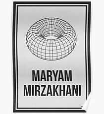 MARYAM MIRZAKHANI - Frauen in der Wissenschaft Poster