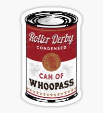 Roller Derby Can Of Whoopass Sticker