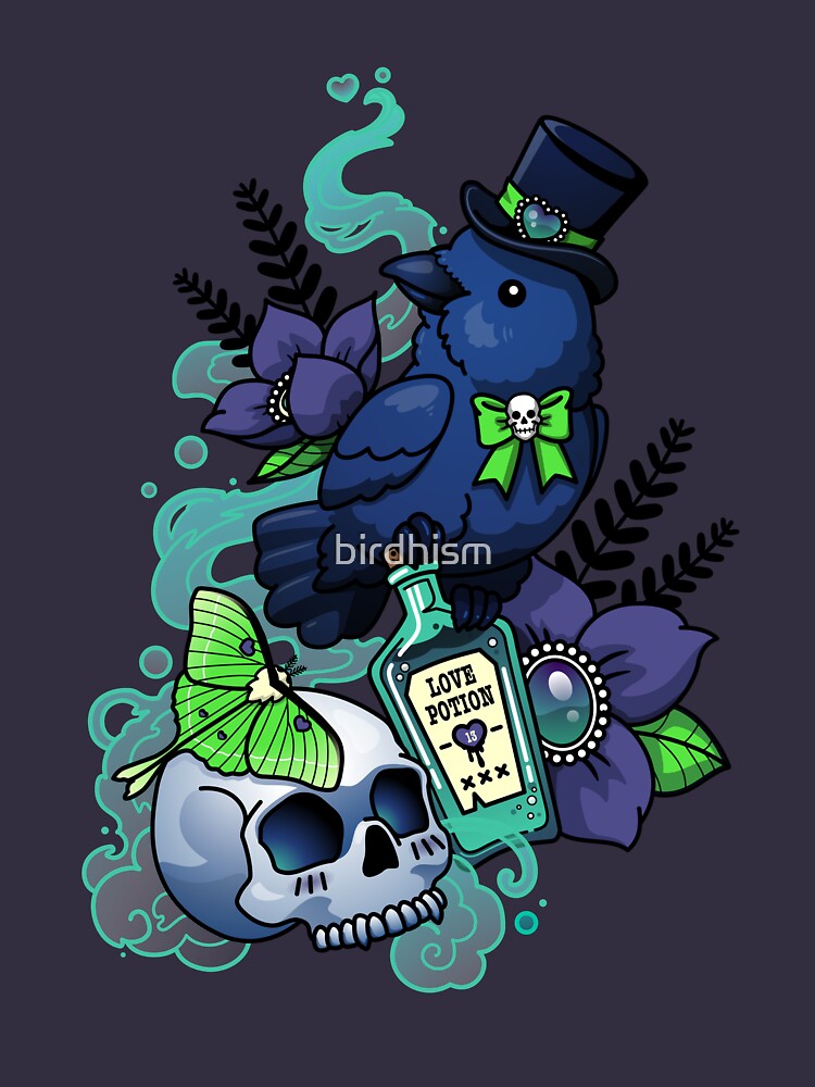 Chubby Mr. Raven by birdhism