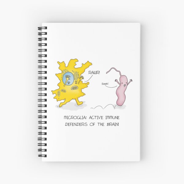 Rory the Microglia on Patrol Spiral Notebook
