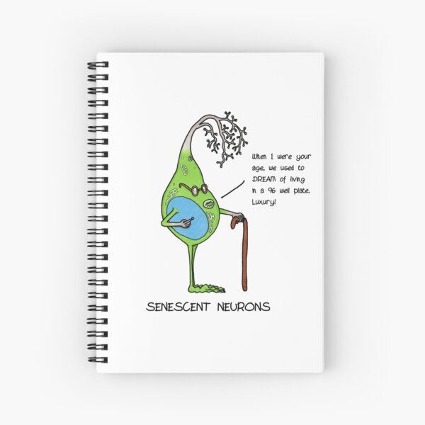 Cell Culture Problems: Senescent Neurons Spiral Notebook
