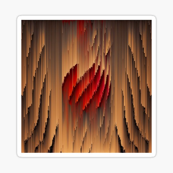 Item preview, Golden Dawn Glitch Sun - Glitch Art Print designed and sold by burning.