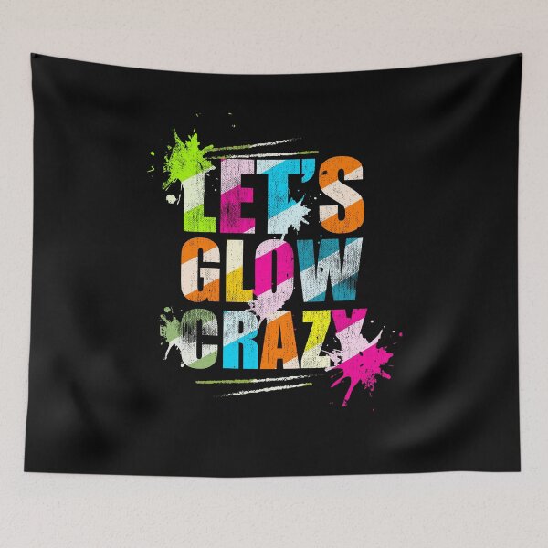 Item preview, Let's Glow Crazy Retro Neon Party Light Rave designed and sold by Kieran Abbott.