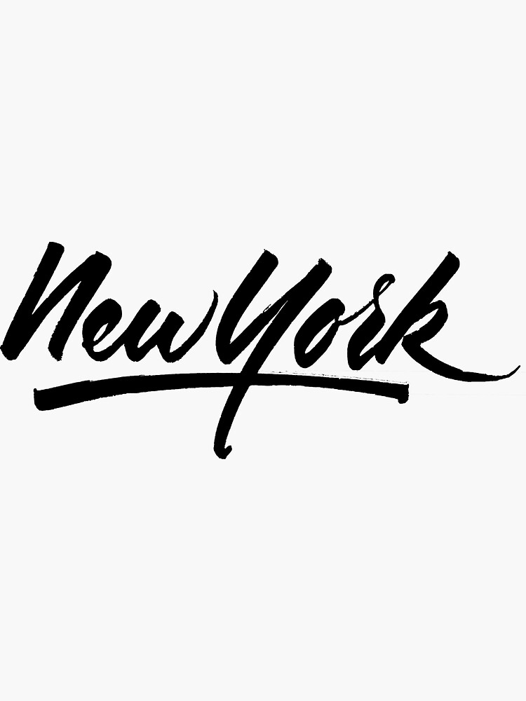 "New York Minute" Sticker by abbazabba Redbubble