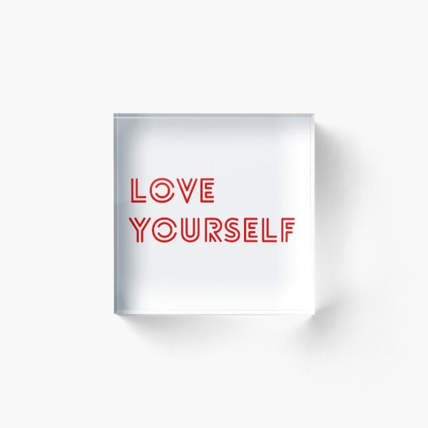 Love Yourself Concert Merch Acrylic Block