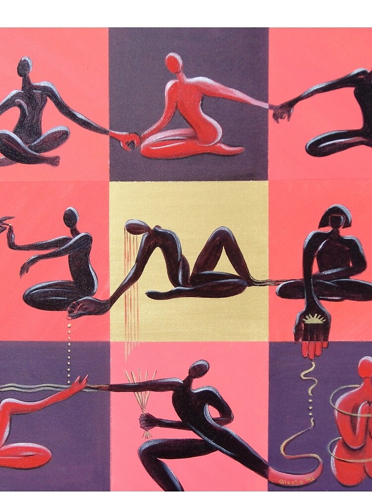 Thumbnail 4 of 4, Mini Skirt, Yoga Positions designed and sold by Giselle Luske.