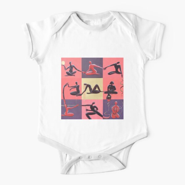 Yoga Positions Short Sleeve Baby One-Piece