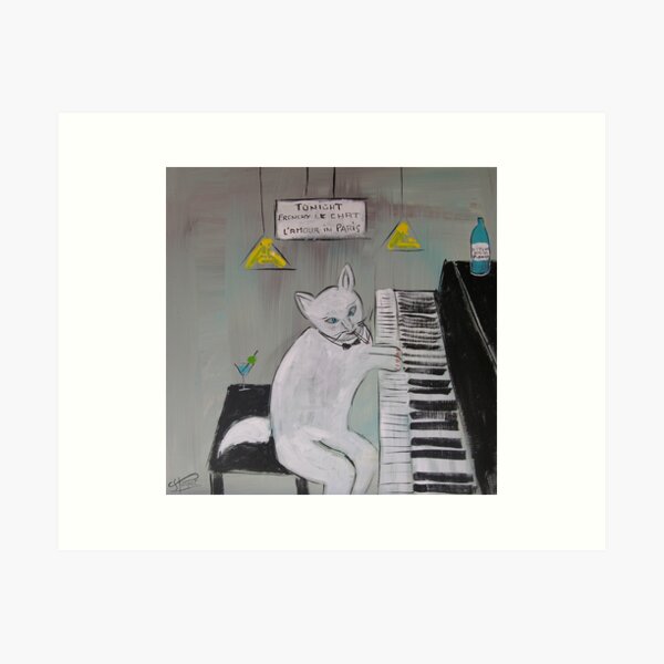 Aperçu de l'œuvre Frenchy playing Piano créée et vendue par Frederic Payet.