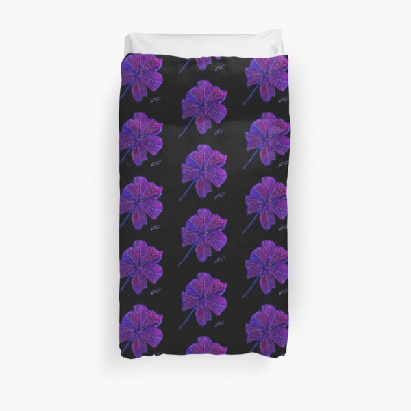Purple Flower Duvet Cover