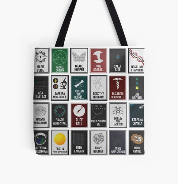 24 Women Who Changed Science. And The World. All Over Print Tote Bag