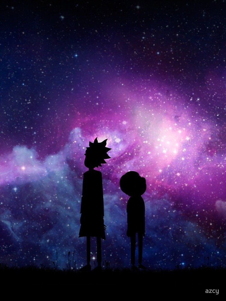 Minimalist Rick and Morty Space Design by azcy
