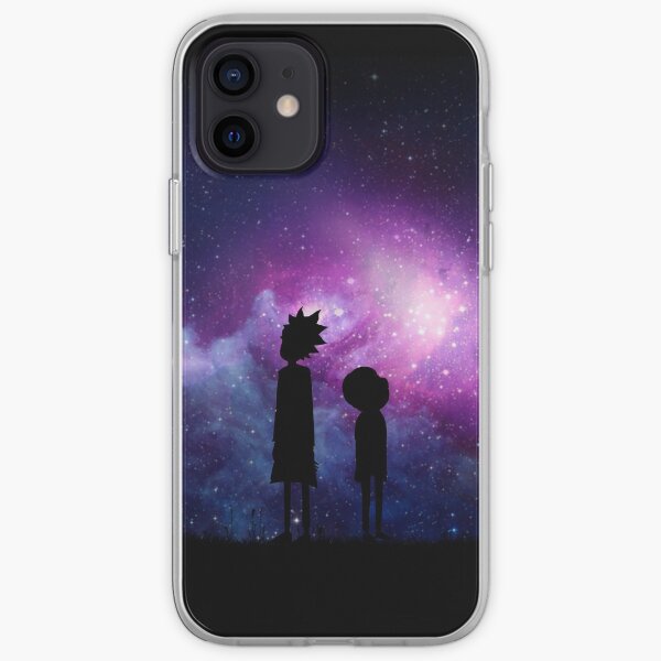 Minimalist Rick and Morty Space Design iPhone Soft Case
