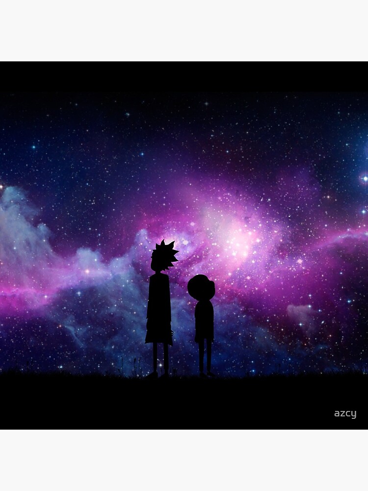 Minimalist Rick and Morty Space Design by azcy