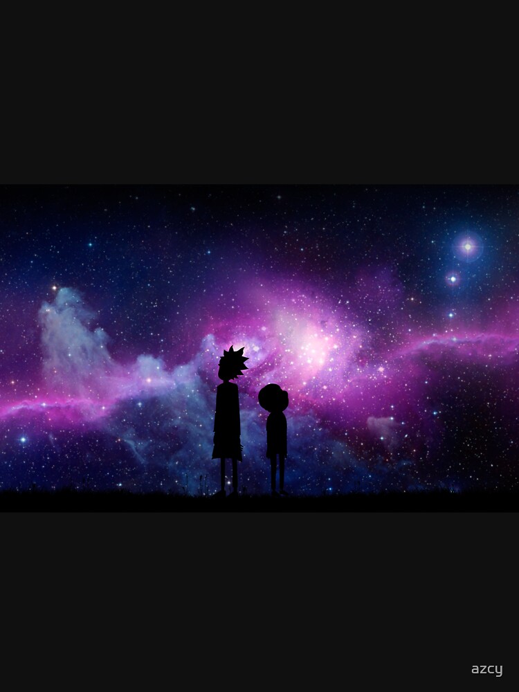 Minimalist Rick and Morty Space Design by azcy