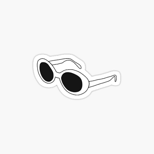 Clout Stickers Redbubble - pink clout goggles roblox