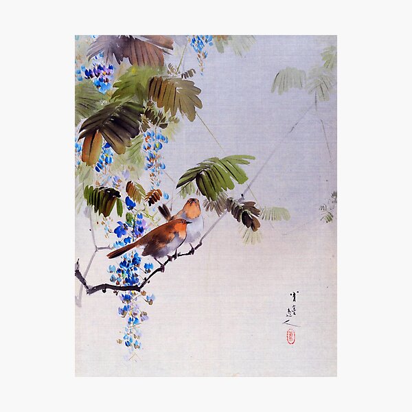 Item preview, Birds and Flowers (Restored Japanese Painting) designed and sold by PromoteProgress.
