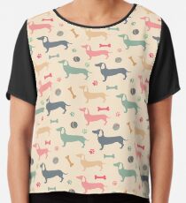Daschund Chiffon Top