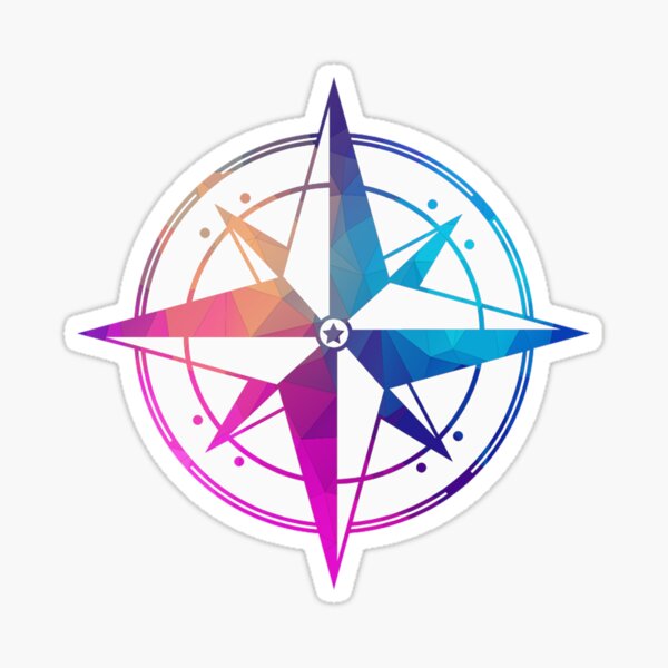 Cute Compass Sticker