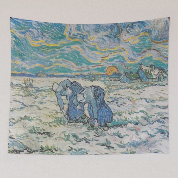 Item preview, Van Gogh: Zwei grabende Bäuerinnen auf schneebedecktem Feld designed and sold by The Art Collector.