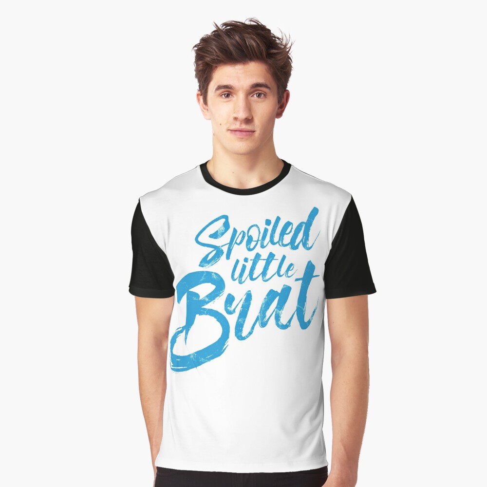 Spoiled Little Brat - Cyan Graphic T-Shirt