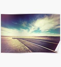Road in the Desert Poster