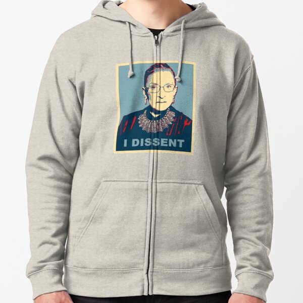 Ruth Bader Ginsburg Zipped Hoodie