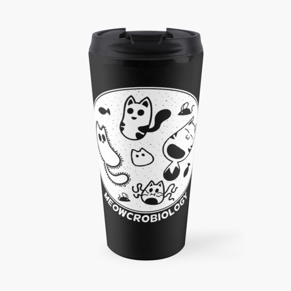 Cats love Microbiology Travel Coffee Mug