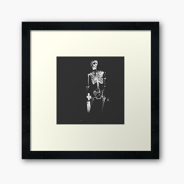 Spooky Scary Skeletons Framed Art Print