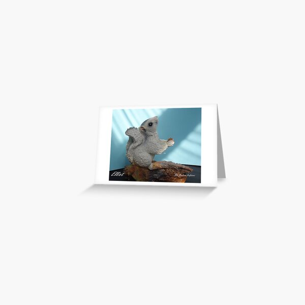Making a sculpture stage 9 Elliot A beautiful white Squirrel much loved. Greeting Card