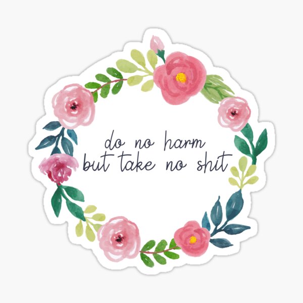 Item preview, Do No Harm Large Flowers designed and sold by annmariestowe.
