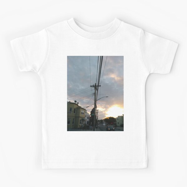 #wire #electricity #sky #danger industry steel station sunset outdoors travel technology horizontal colorimage fuelandpowergeneration nopeople transportation highup constructionindustry Kids T-Shirt