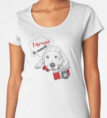 Labrador photographer art Women's Premium T-Shirt