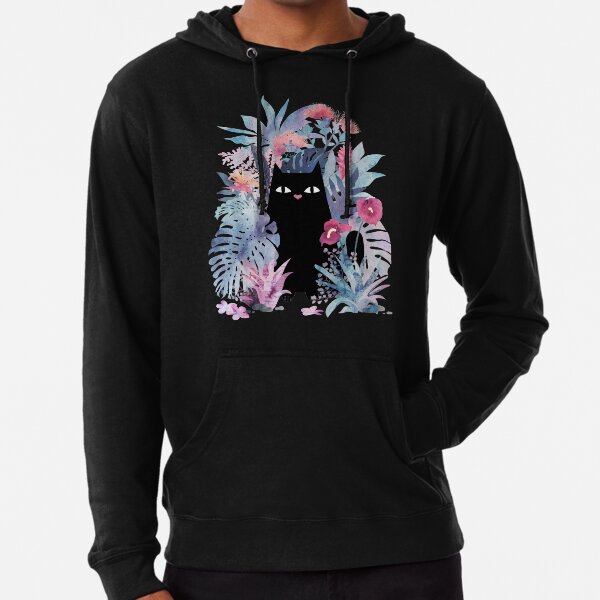 den Aloha-Geist genießen.
Dies ist die Pastell auf Schwarz-Version Leichter Hoodie