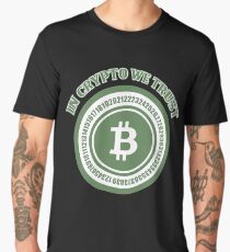 BITCOIN - In Crypto We Trust Men's Premium T-Shirt