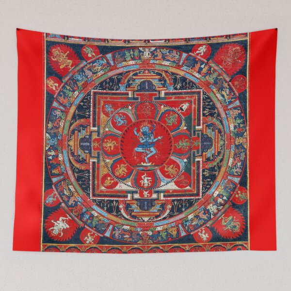Item preview, Hevajra Mandala (Tibetan Buddhism, Restored Artwork) designed and sold by PromoteProgress.