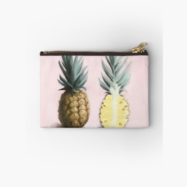 Aperçu de l'œuvre Art d'ananas Bienvenue, peinture ananas rose et jaune créée et vendue par katlandreth.