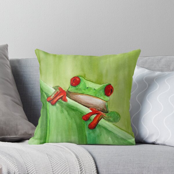Item preview, Green and red frog designed and sold by Zamen.