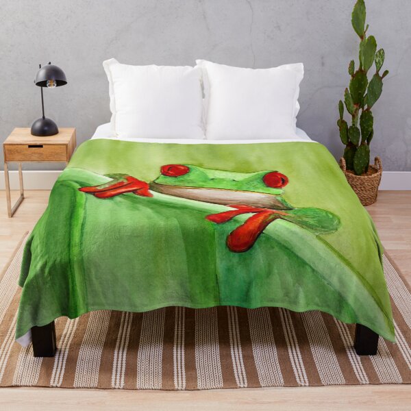 Item preview, Green and red frog designed and sold by Zamen.