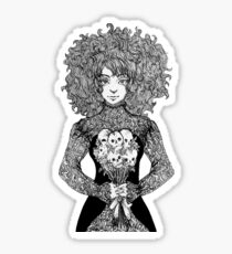 deathly bouquet Sticker