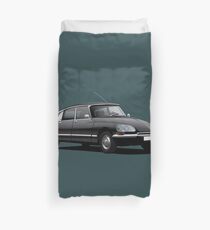Citroen DS illustration, black Duvet Cover