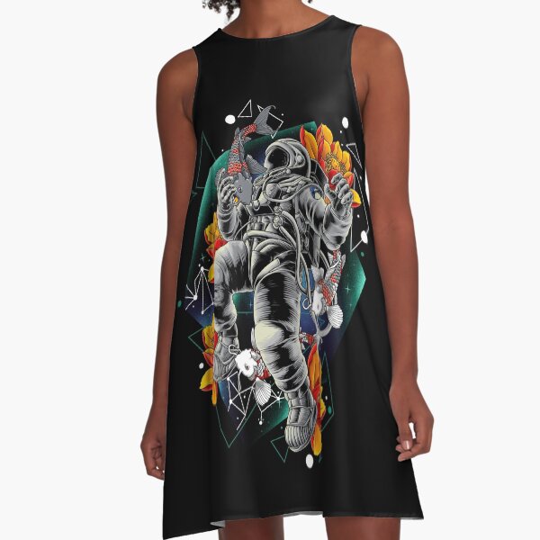 Lucky Spaceman A-Line Dress